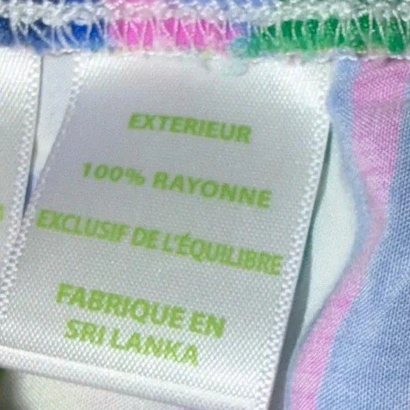 Lilly Pulitzer Womens sz med Rayonne colorful lightweight shorts with drawstring - Picture 8 of 12